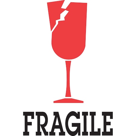 Label, DL4110, FRAGILE, 4 X 6